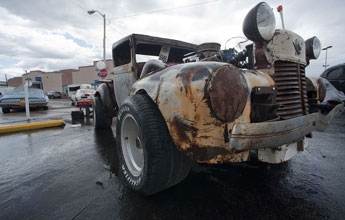 Jack Tixier's '29 Ford Rat Rod on display at the Gurley Motors car show on Saturday brings new meaning to "home made." &copy; 2011 Gallup Independent / Adron Gardner